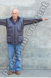 Whole Body Head Man T poses Casual Average Overweight Street photo references